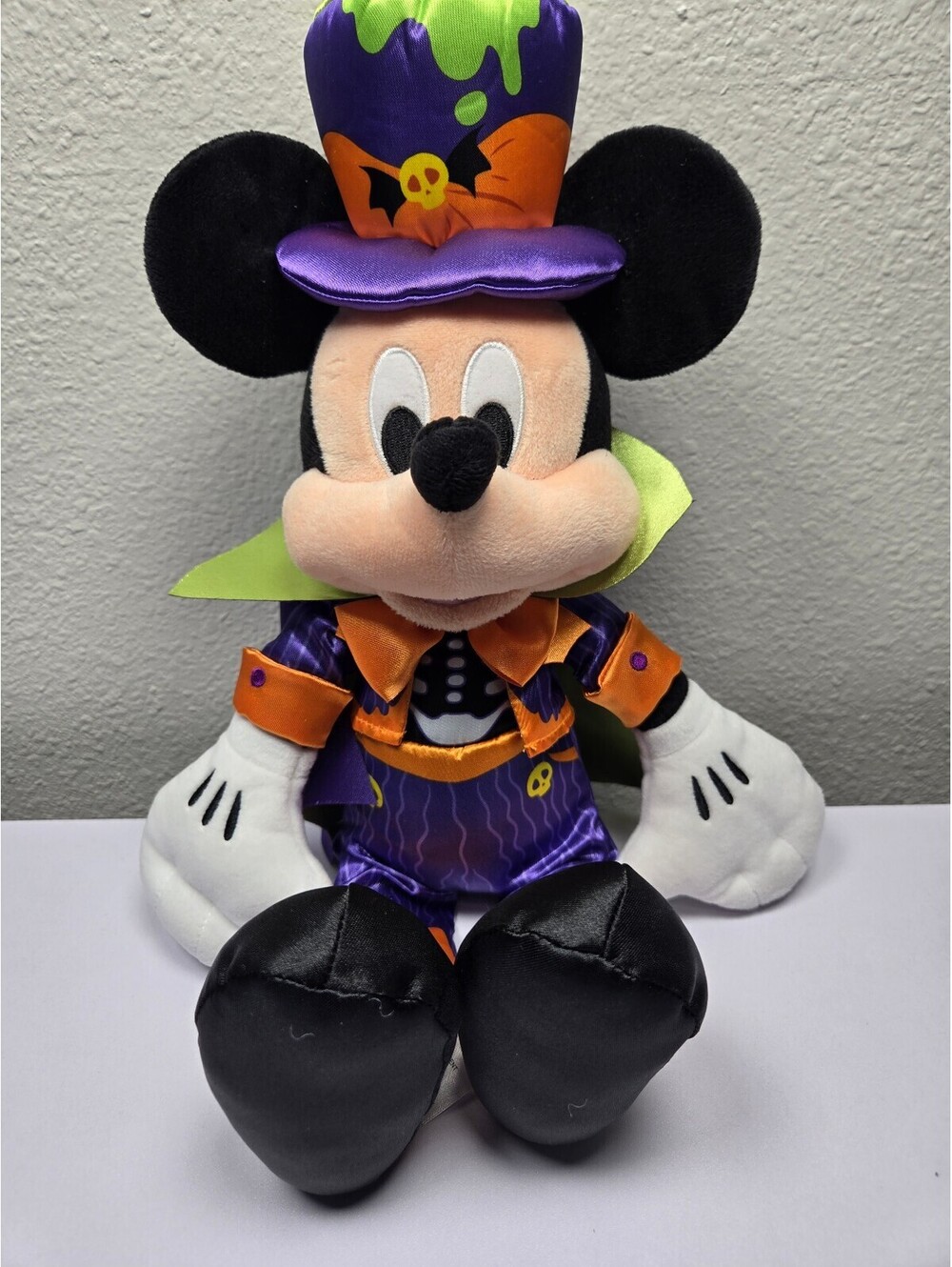 Halloween Mickey Mouse plush in purple costume
